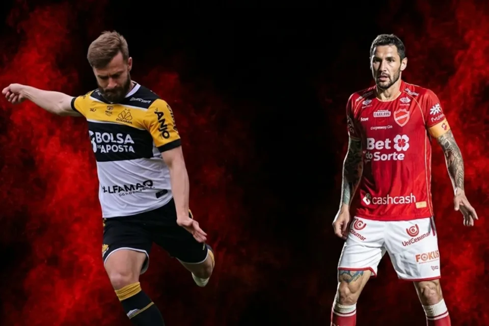 Jogadores de Criciúma e Vila Nova