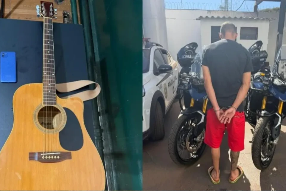 Violão anunciado pelo suspeito - (Foto: reprodução/GCM)