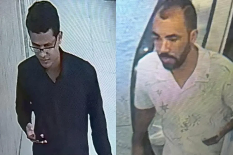 Ronaldo Silva Aguiar e Rafael Santos Rodrigues, presos pelo furto - (Foto: reprodução/PM)