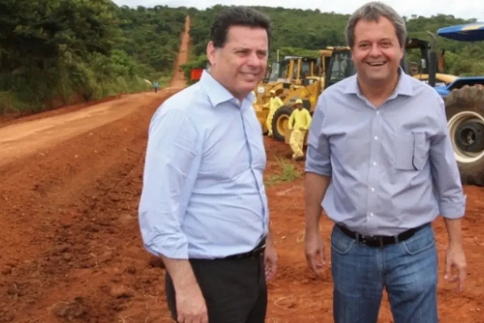 Marconi Perillo e Jayme Rincón  durante o quarto mandato (Foto: Divulgação)