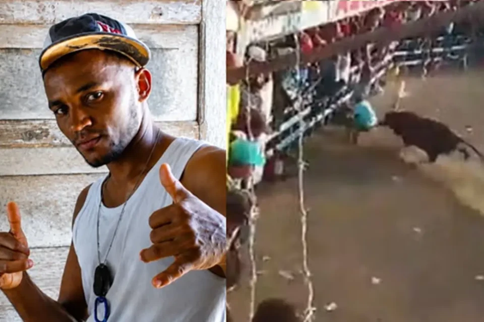 Cenas fortes: ataque de touro termina com homem morto na Colômbia; vídeo imprensado em grade e acabou golpeado diversas vezes pelo animal