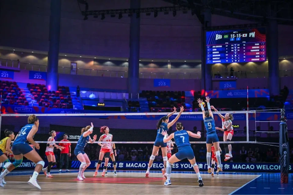 Brasileiras voltaram a vencer a japonesas na Liga das Nações de vôlei