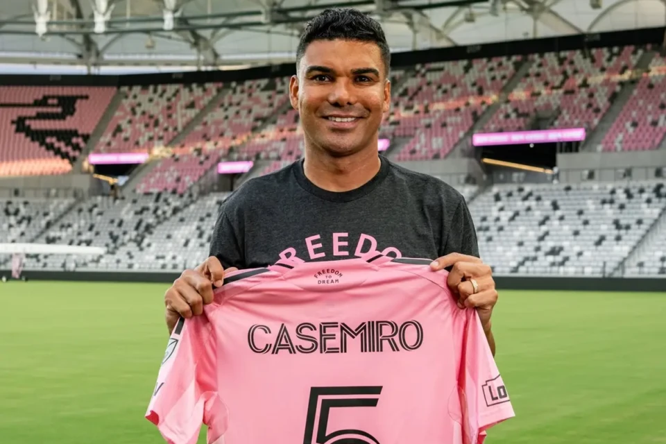 Casemiro com a camisa do Inter Miami