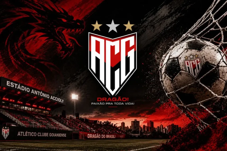 Escudo do Atlético Goianiense e símbolos do time (Foto: IA)