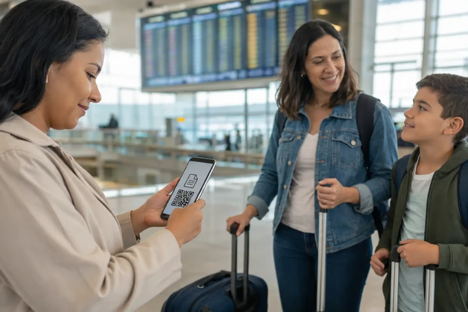 amílias podem solicitar pela internet a autorização para viagens de crianças e adolescentes. Crédito: Imagem ilustrativa gerada por inteligência artificial.