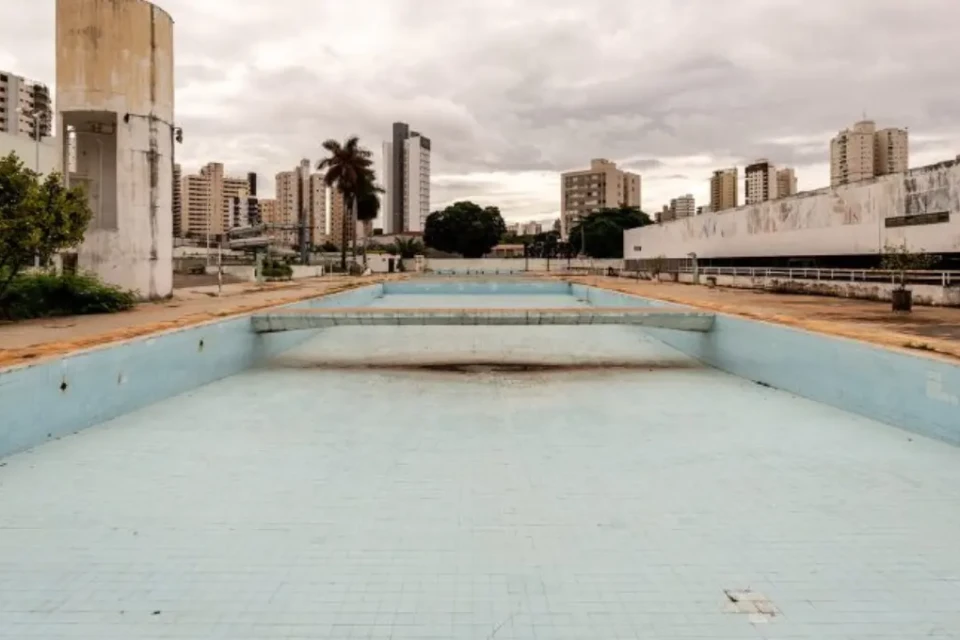 Piscina do Jóquei Clube de Goiânia (Foto: Foto: Eurípedes Afonso da Silva Neto)
