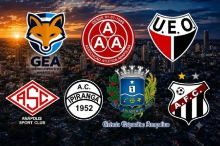 Escudos das equipes de Anápolis