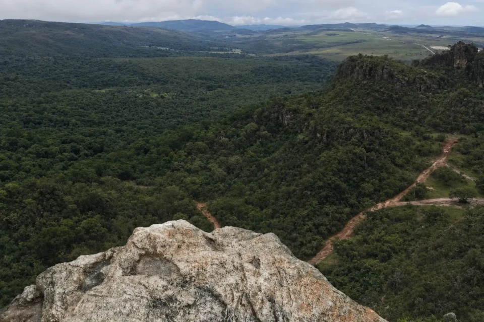Vista do Morro dos Pireneus, em Pirenópolis, região onde José Adriano sofreu o acidente durante a Festa do Morro. (Foto: Divulgação)