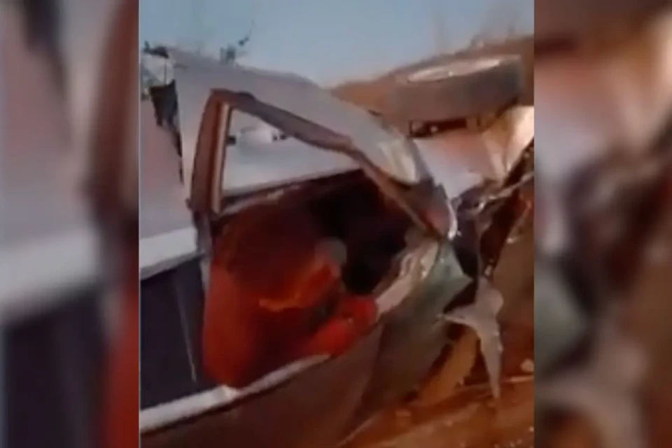Jefferson Oliveira foi filmado saindo do carro pela janela, e desde então não foi mais visto em Aparecida de Goiânia (Foto: Reprodução TV Anhanguera)