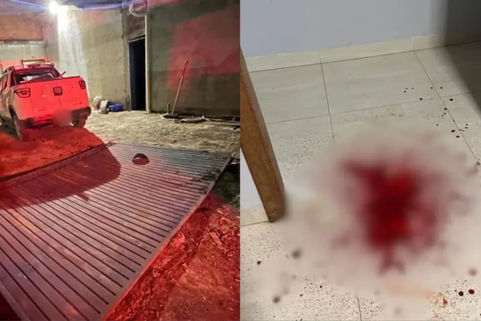 Vítima teve veículo danificado - (Foto: reprodução)