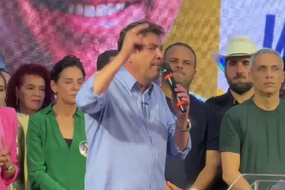 Wilder Morais na convenção do PL de Goiás