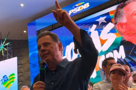Marconi diz que 'Goiás virá sempre em 1º lugar' após Wilder dizer que prioridade é defender Flávio Bolsonaro (Foto: Maria Clara Barreto)