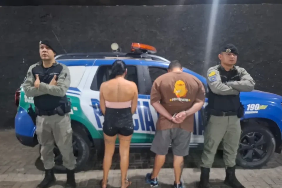 Casal suspeito de agiotagem - (Foto: reprodução/PM)