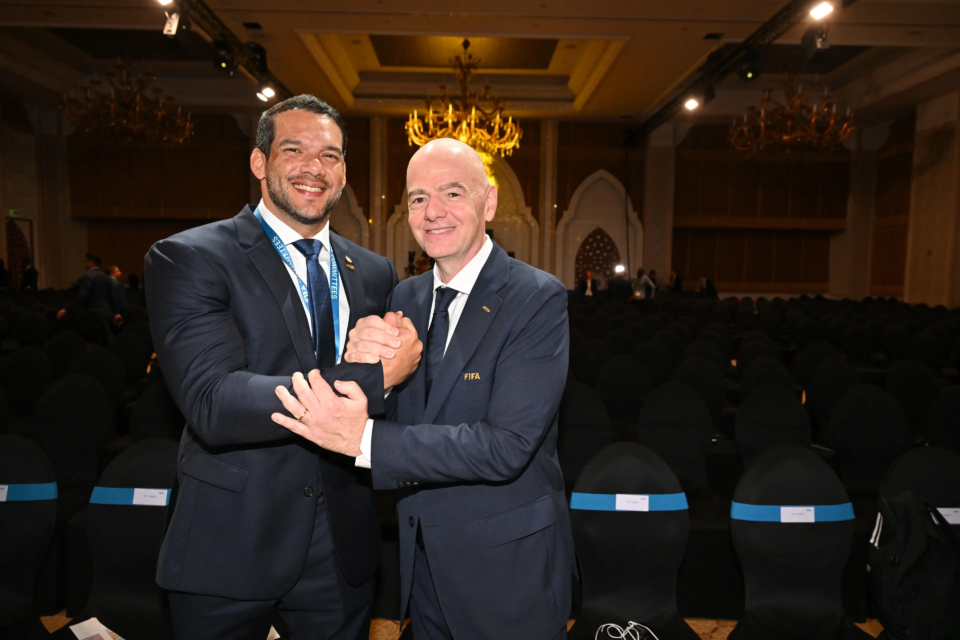 Samir Xaud e Gianni Infantino