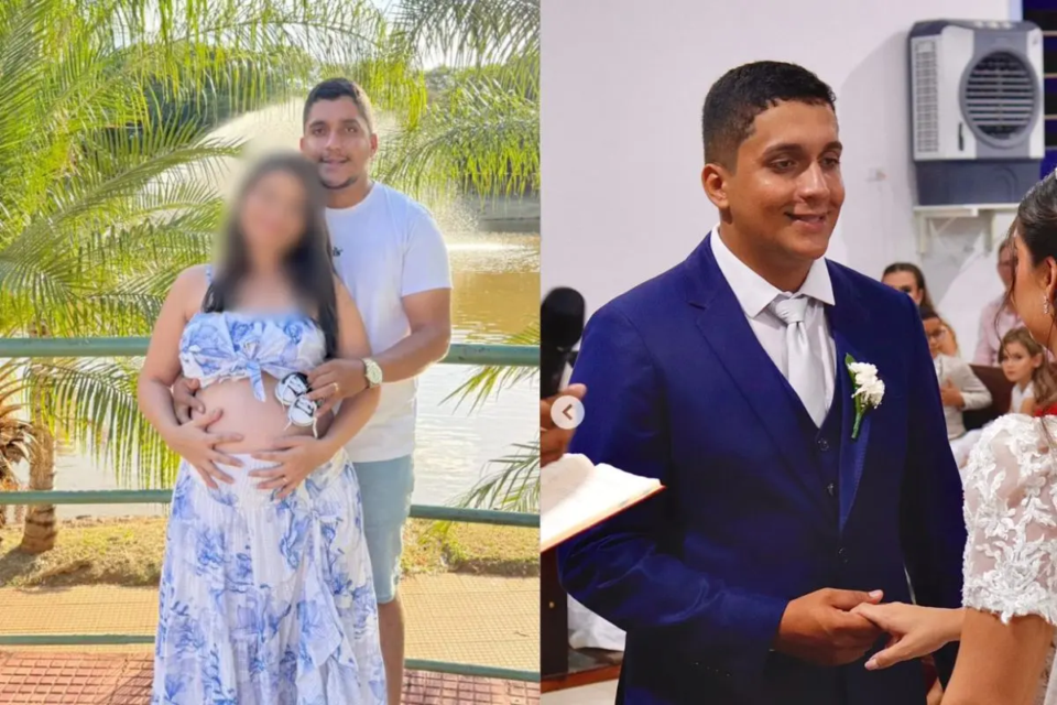 Sávio Pereira, de 23 anos, estava casado há pouco mais de um ano quando morreu no acidente com o caminhão que invadiu uma paróquia em Crixás (Foto: redes sociais)