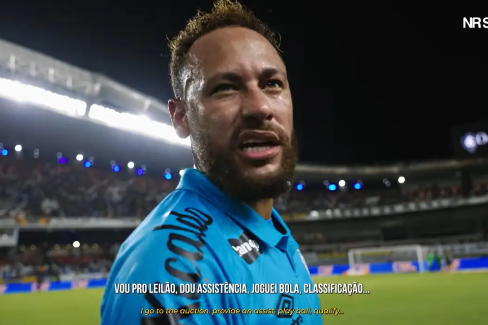 Neymar após o jogo contra o Remo