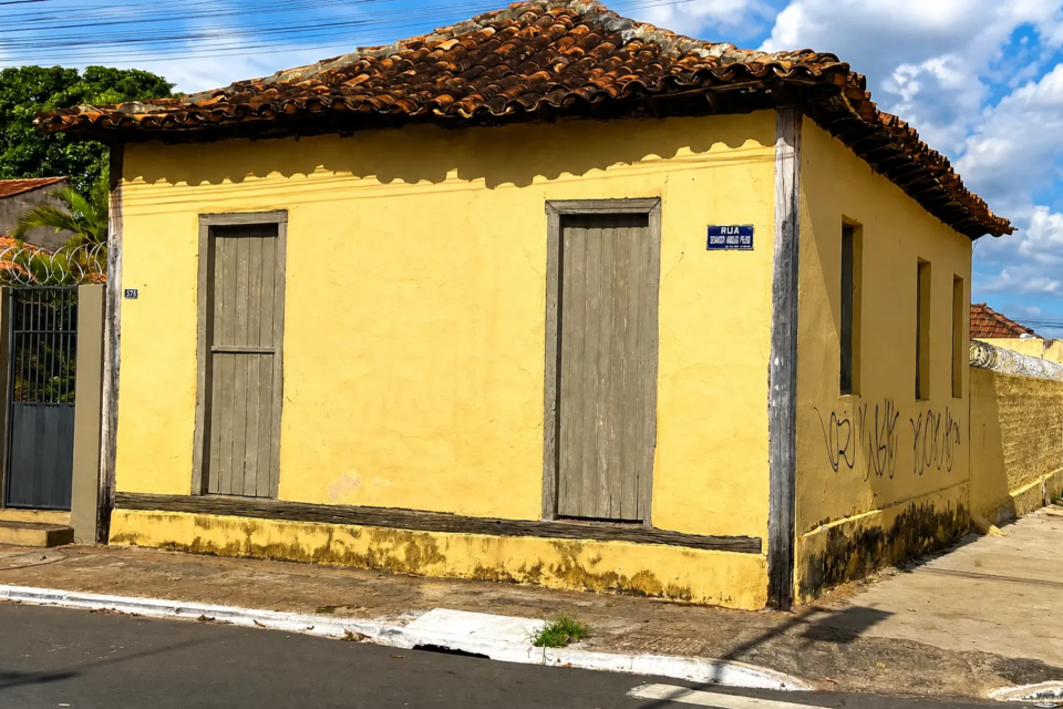 Casa mais antiga de Goiânia, construída em 1925 no Setor Campinas, chega aos 101 anos em 2026 e é anterior à fundação da capital. (Foto: reprodução/documentário no YouTube)