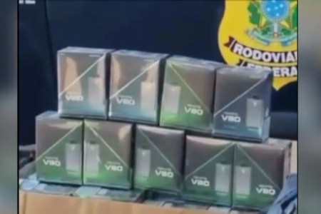 Cigarros eletrônicos, perfumes e medicamentos apreendidos pela PRF em Goiás