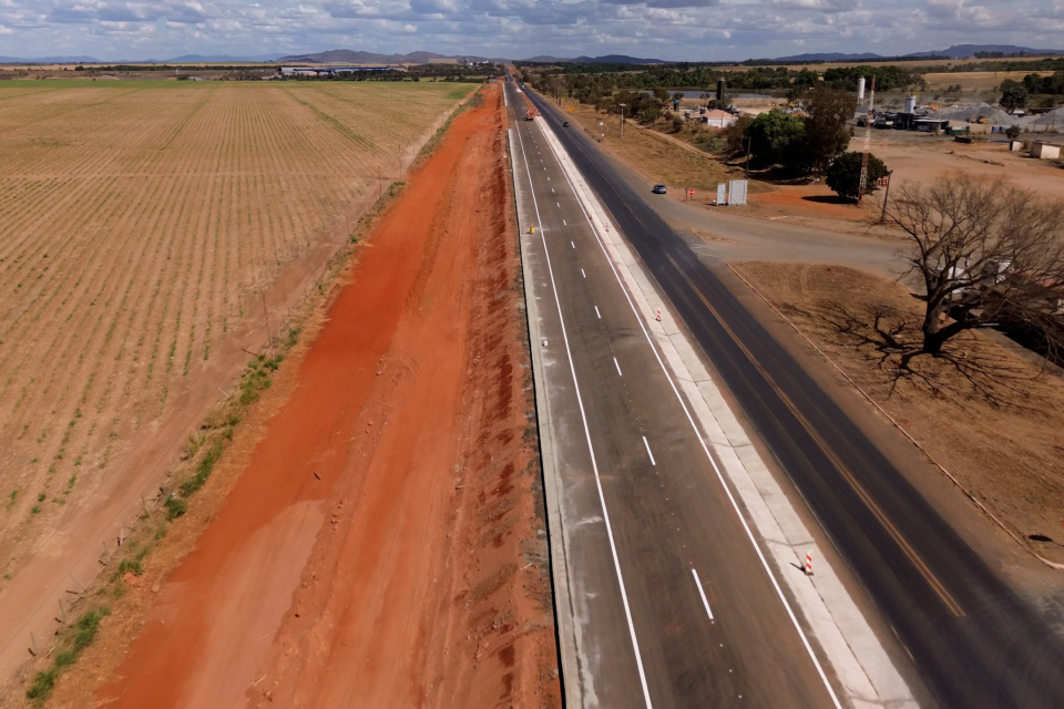 Trecho da BR-153 entre Campinorte e Uruaçu integra os 53,44 km de duplicação com entregas previstas para o segundo semestre de 2026 | Foto: Ecovias Araguaia