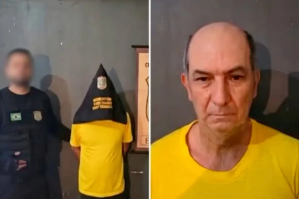 Vargas Quintiliano preso no Paraguai após 14 anos de fuga de Goiás por mandar matar instrutor de auto escola por ciúmes (Foto: Reprodução TV Anhanguera)