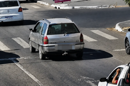 Veículo identificado por sistema de videomonitoramento com inteligência artificial utilizado pelas forças de segurança de Goiás.