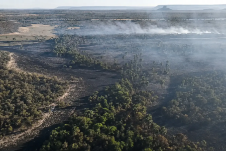 Imagem do incêndio