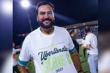 Danilo técnico do Uberlândia (Foto: Renato Alexandre/UEC)