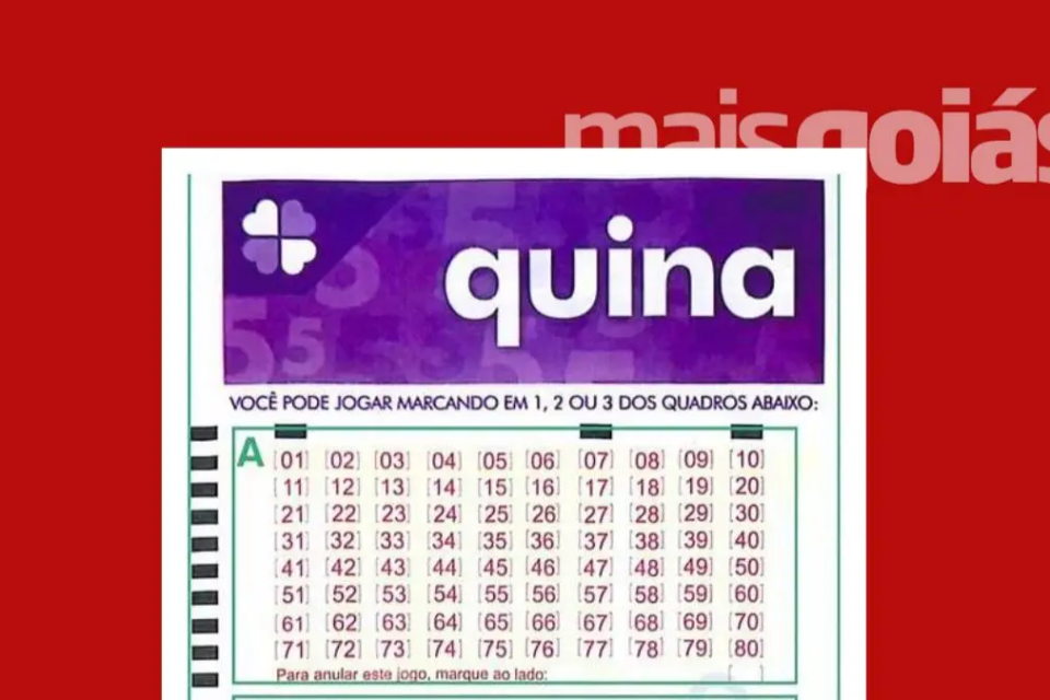 Quina 7100: resultado e prêmios para Goiás