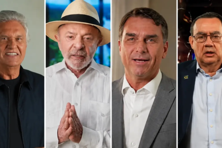 AtlasIntel: Flávio tem 46,4% e Lula 46,2%; petista também empata com Caiado, Zema e Cury