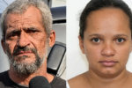 Montagem mostra rostos do suspeito, que é alvo de medida protetiva, e da vítima (Fotos: reprodução)