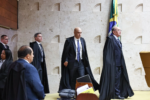 Ministros Gilmar Mendes, André Mendonça e Alexandre de Moraes