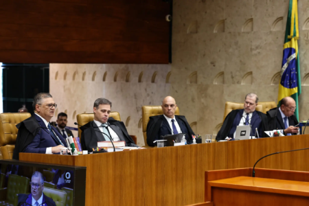 Ministros do STF no plenário