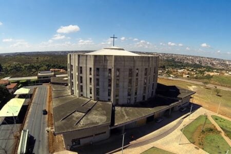 Imagem aérea da Catedral de Luziânia