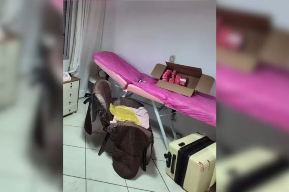 Local onde a fisioterapeuta Magda Oliveira da Silva atendia pacientes em Goiânia (Foto: Polícia Civil)