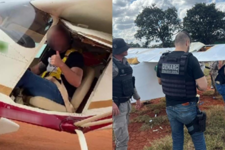 Piloto ostentava aeronave - (Foto: reprodução/PC)