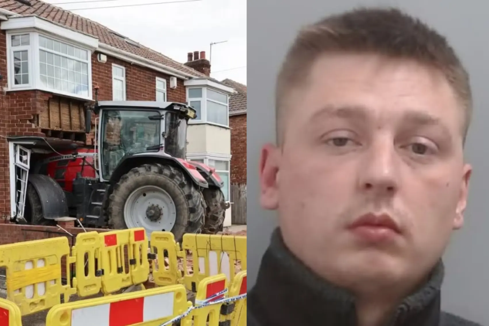 Homem rouba trator e joga veículo contra casa de rival; motivo surpreende Inglês foi condenado a 7 anos de prisão