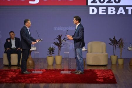 Marconi Perillo e Daniel Vilela protagonizaram o embate mais tenso da noite. (Foto: Jucimar de Sousa)