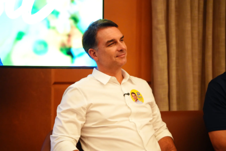 Candidato à presidência Flávio Bolsonaro