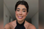Texto alternativo: Marianna Candido, de 29 anos, aparece em foto após descobrir um glioblastoma aos 28 anos