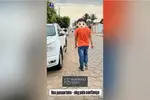 Adriano deixa a Delegacia de Inhumas acompanhado do advogado após prestar depoimento