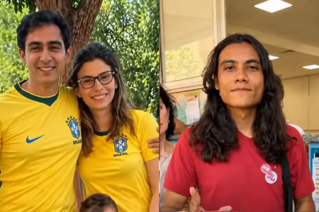 Eleitores manifestam voto pela roupa